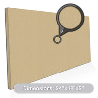 Acoustic Design Works Acoustic Panel Rectangle 2" - 1 Piece