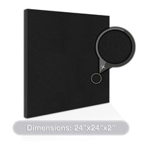 Acoustic Design Works Acoustic Panel Square 2" - 1 piece