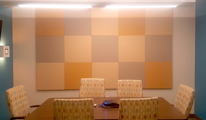Acoustic wall panels can improve the sound in your conference rooms and auditoriums by eliminating unwanted harsh sounds to help attendees focus on the message the speakers are delivering