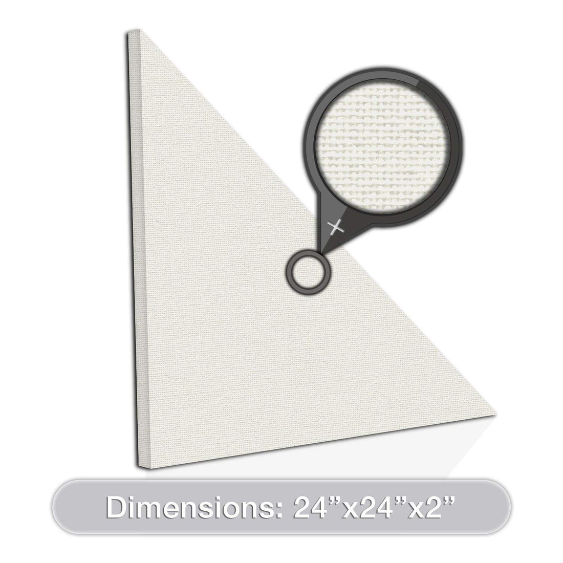 [2-Pack] Acoustic Design Works Acoustic Panel Right Triangle 2" - 2 pieces