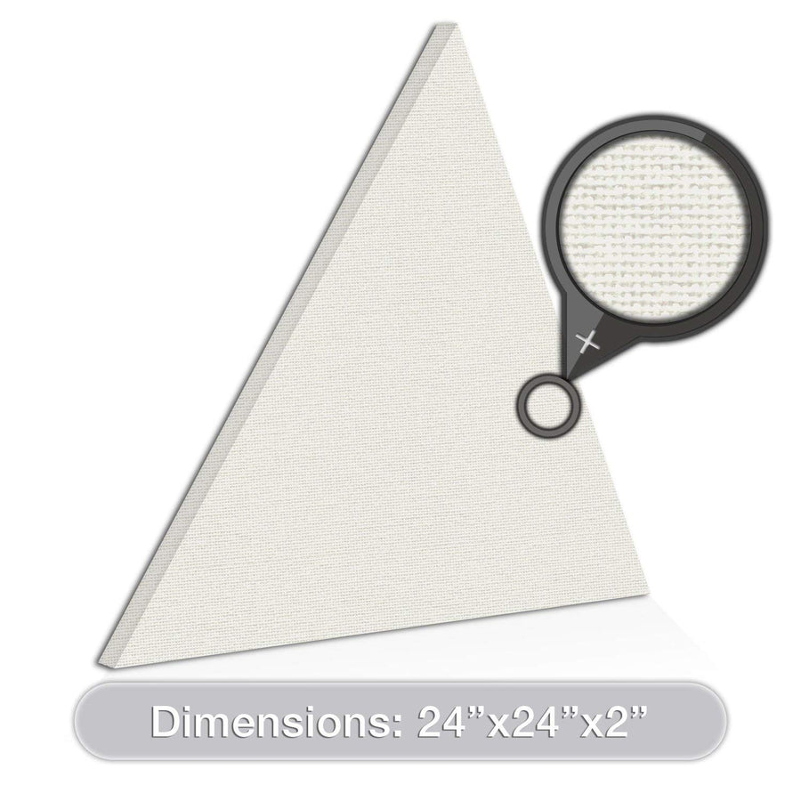 [2-Pack] Acoustic Design Works Acoustic Panels Equilateral Triangle 2" - 2 pieces
