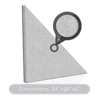 [2-Pack] Acoustic Design Works Acoustic Panel Right Triangle 2" - 2 pieces