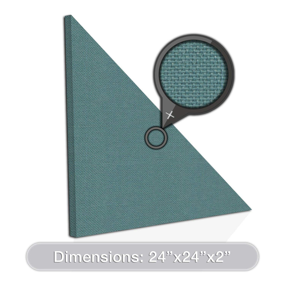 [2-Pack] Acoustic Design Works Acoustic Panel Right Triangle 2" - 2 pieces