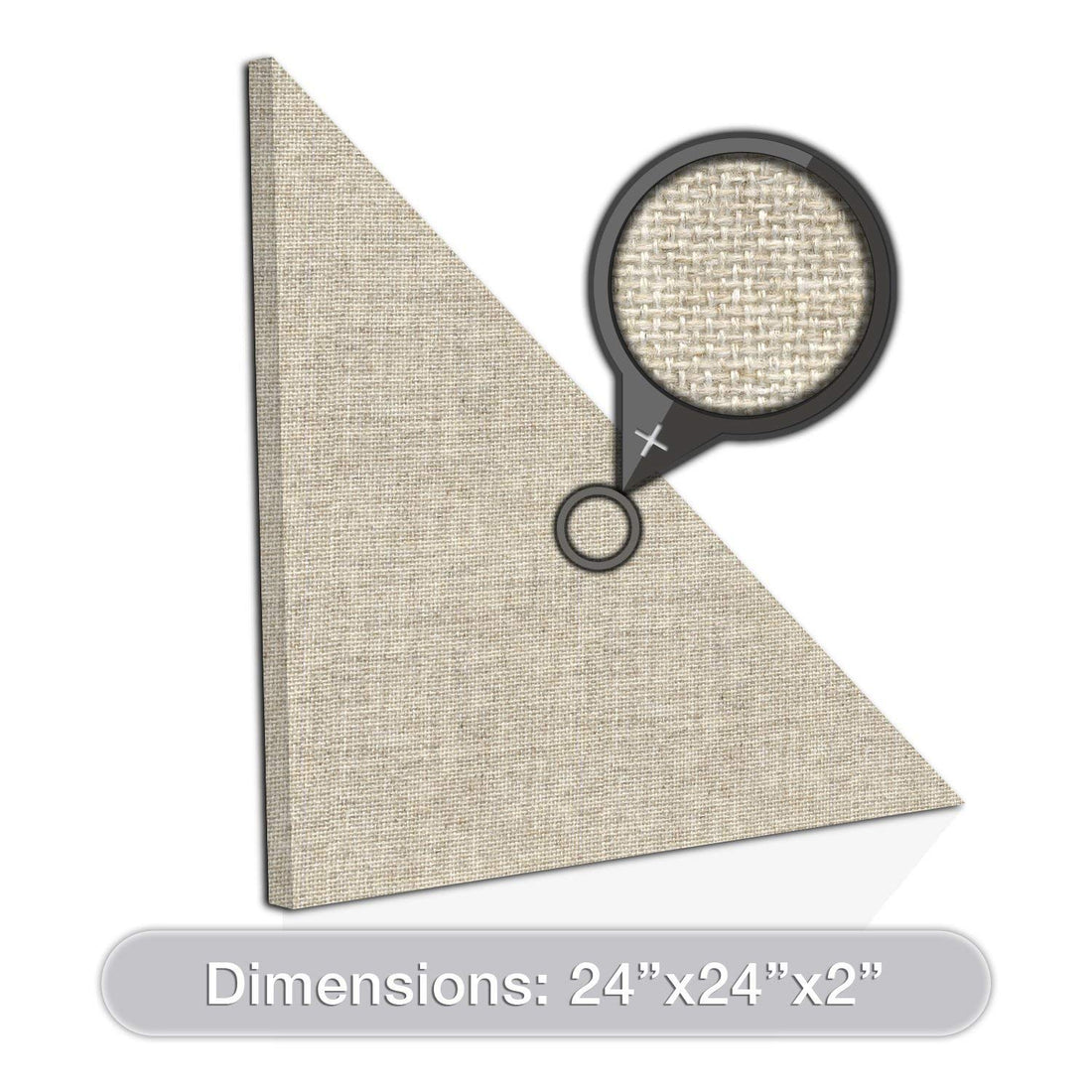 [2-Pack] Acoustic Design Works Acoustic Panel Right Triangle 2" - 2 pieces