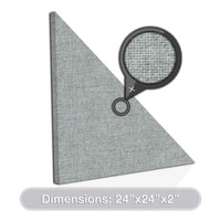 [2-Pack] Acoustic Design Works Acoustic Panel Right Triangle 2" - 2 pieces