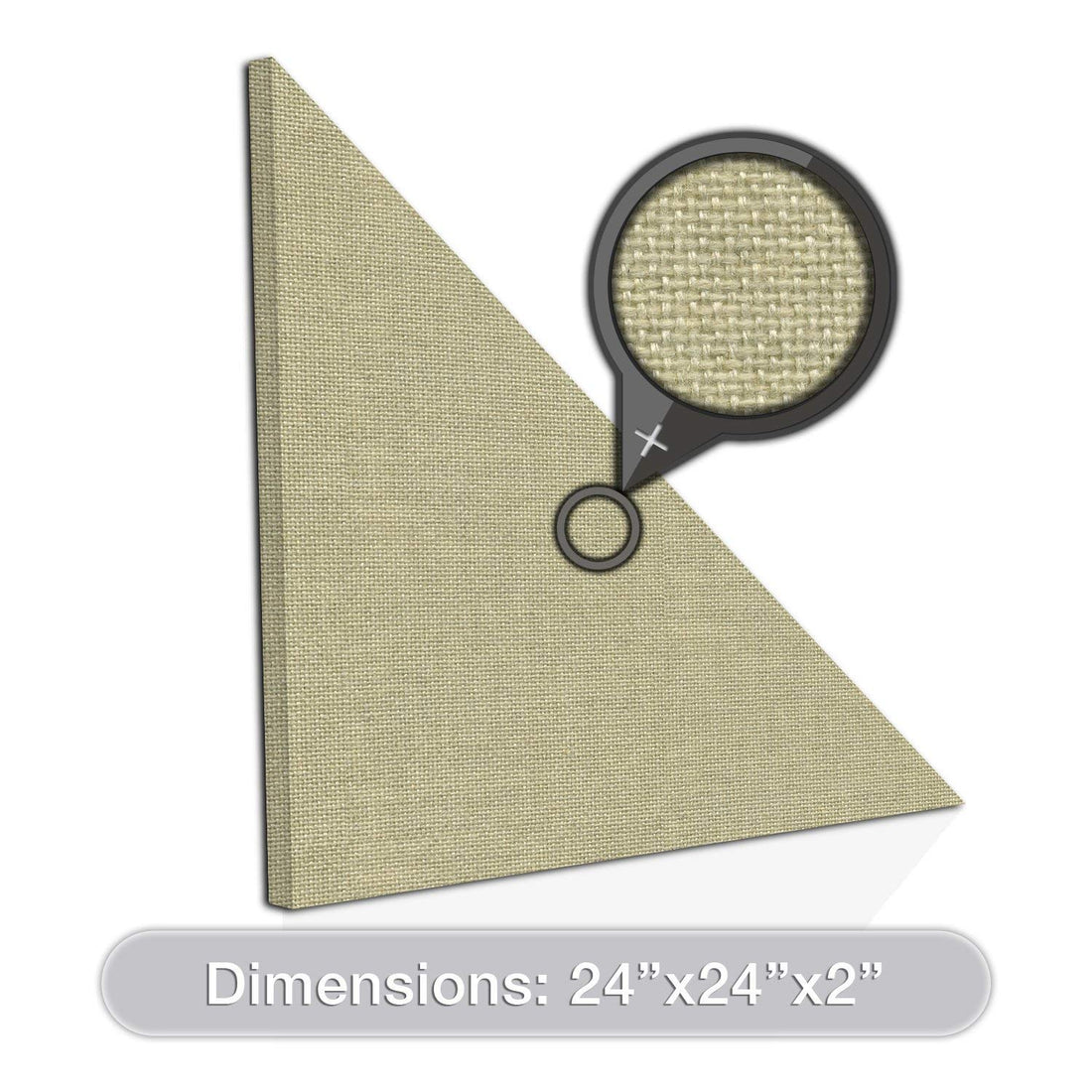 [2-Pack] Acoustic Design Works Acoustic Panel Right Triangle 2" - 2 pieces