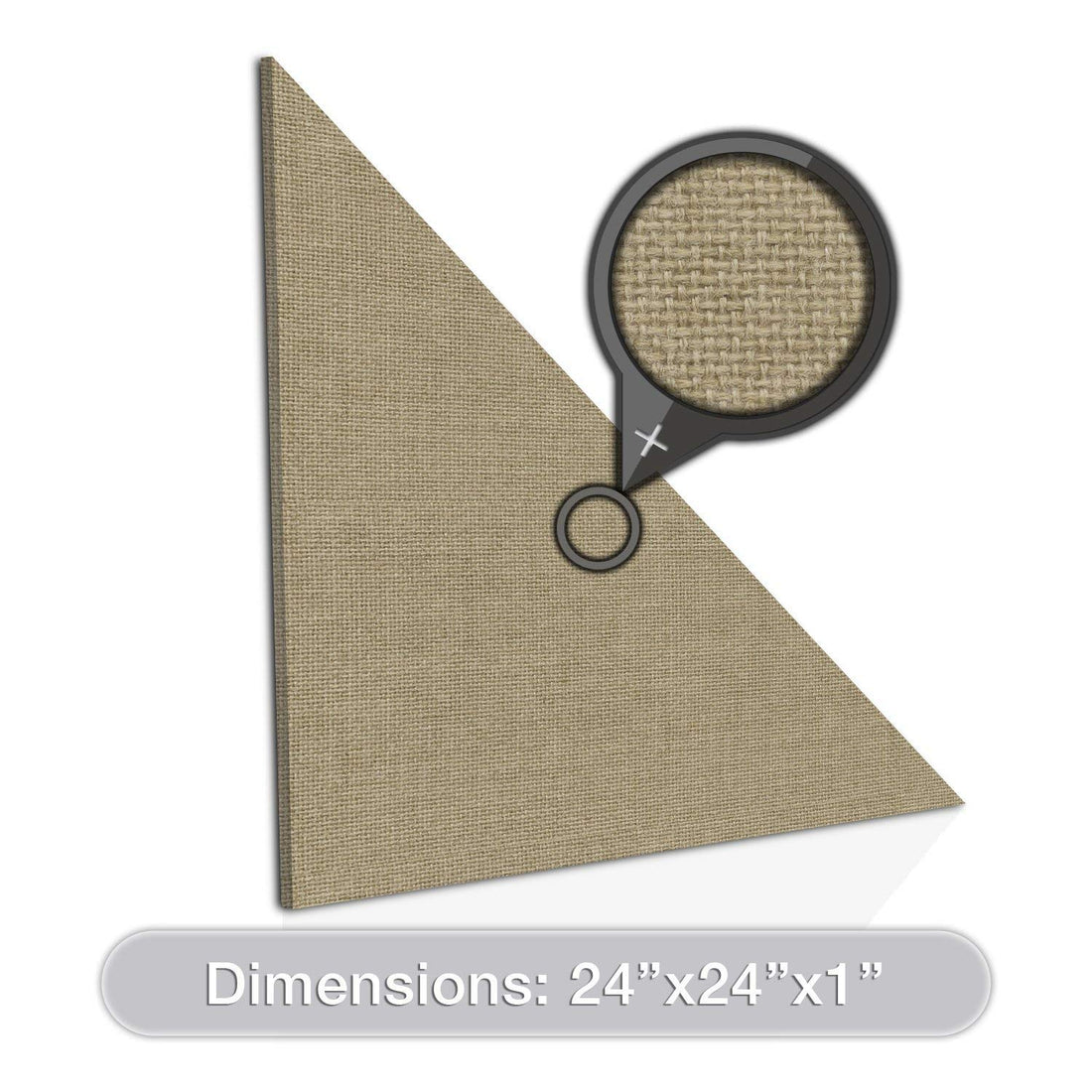 Acoustic Design Works Acoustic Panel Right Triangle 1" - 1 piece