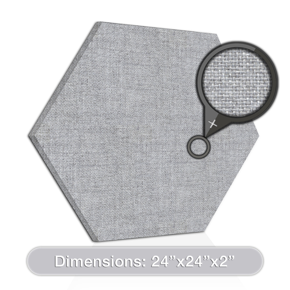 [2-Pack] Acoustic Design Works Acoustic Panel Hexagon 2" - 2 pieces