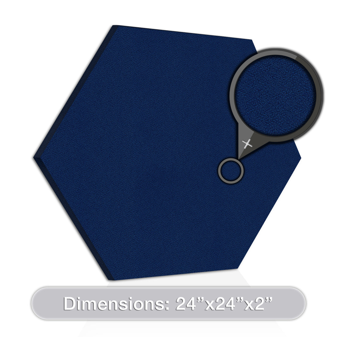 [2-Pack] Acoustic Design Works Acoustic Panel Hexagon 2" - 2 pieces