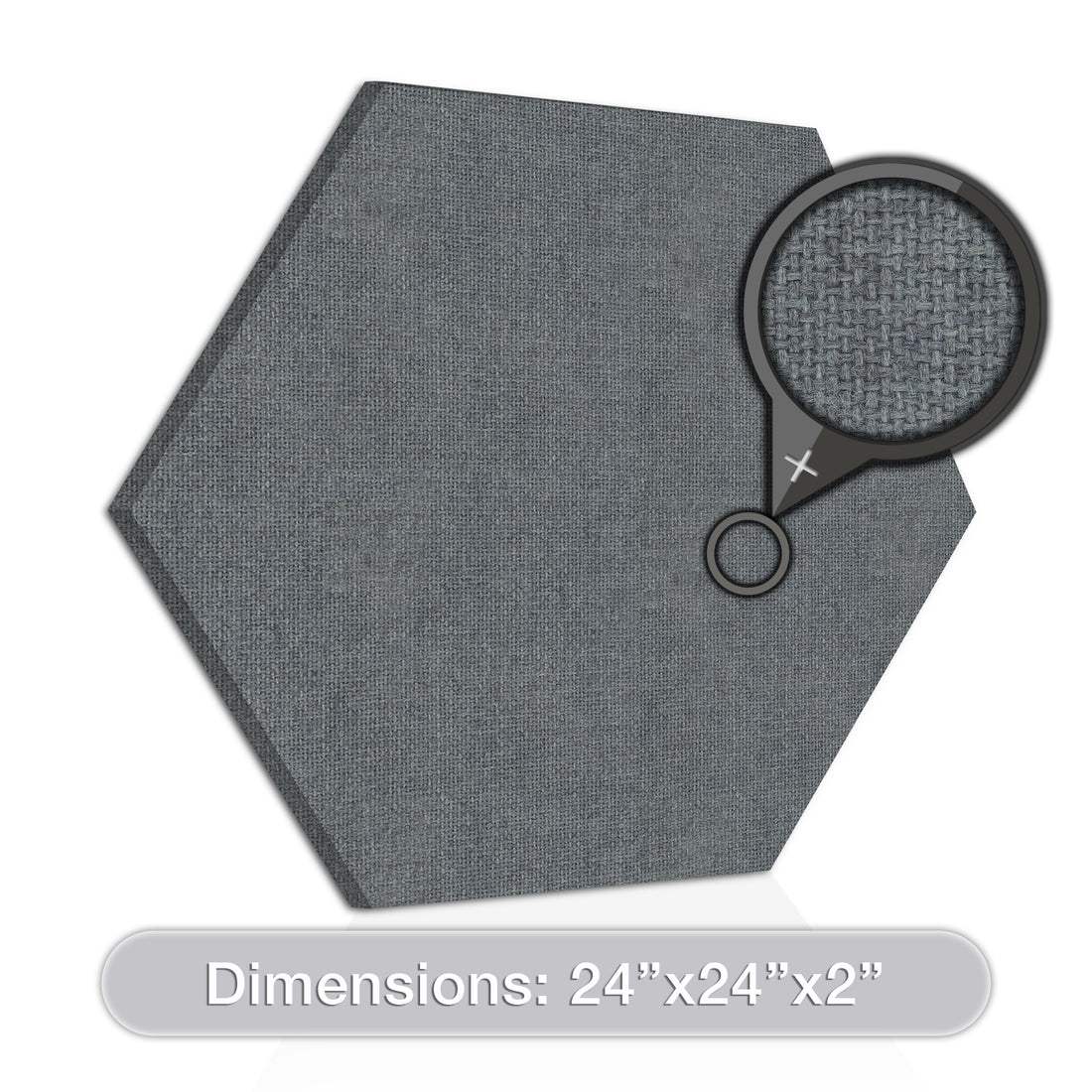 [2-Pack] Acoustic Design Works Acoustic Panel Hexagon 2" - 2 pieces