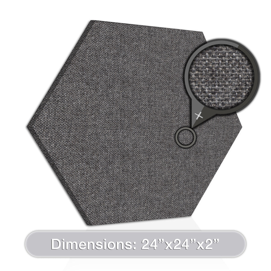 [2-Pack] Acoustic Design Works Acoustic Panel Hexagon 2" - 2 pieces