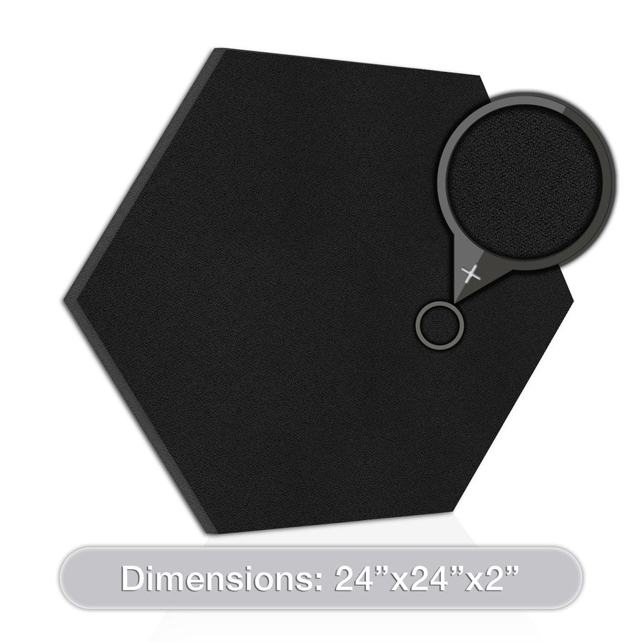 [2-Pack] Acoustic Design Works Acoustic Panel Hexagon 2" - 2 pieces