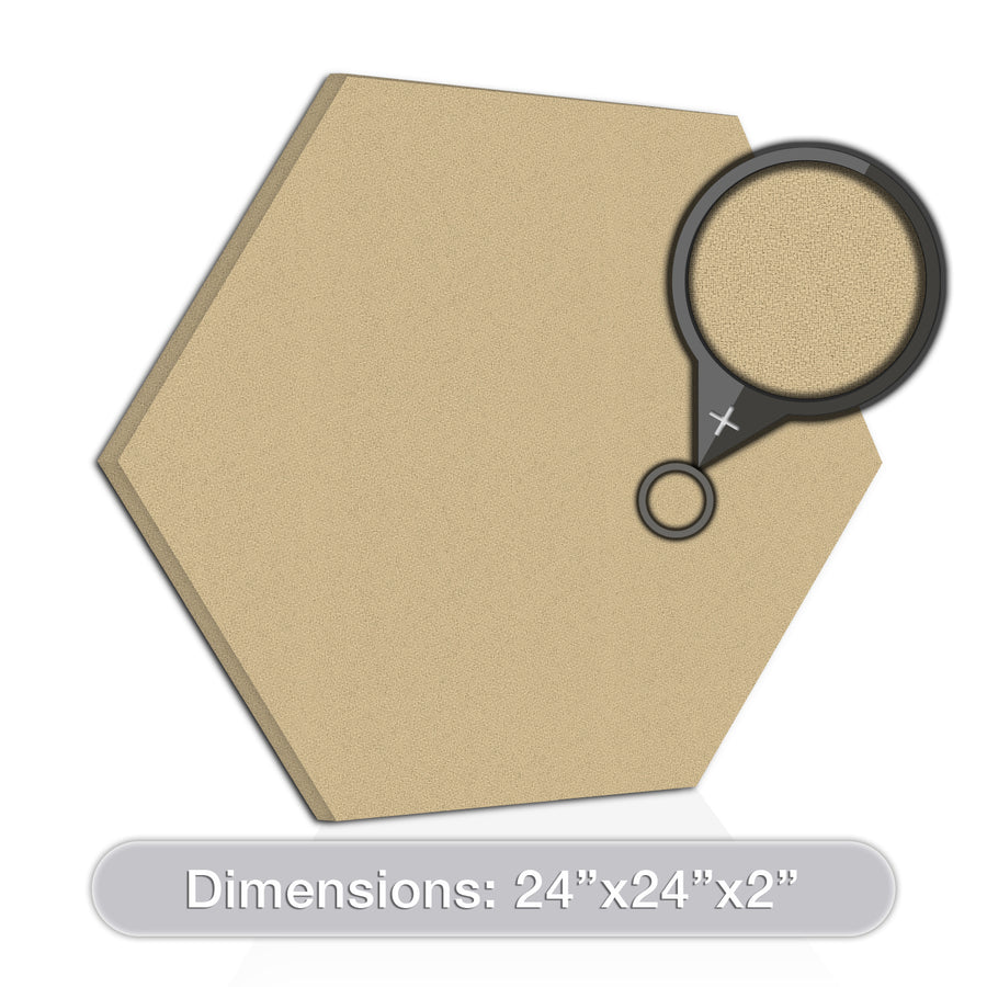 [2-Pack] Acoustic Design Works Acoustic Panel Hexagon 2" - 2 pieces