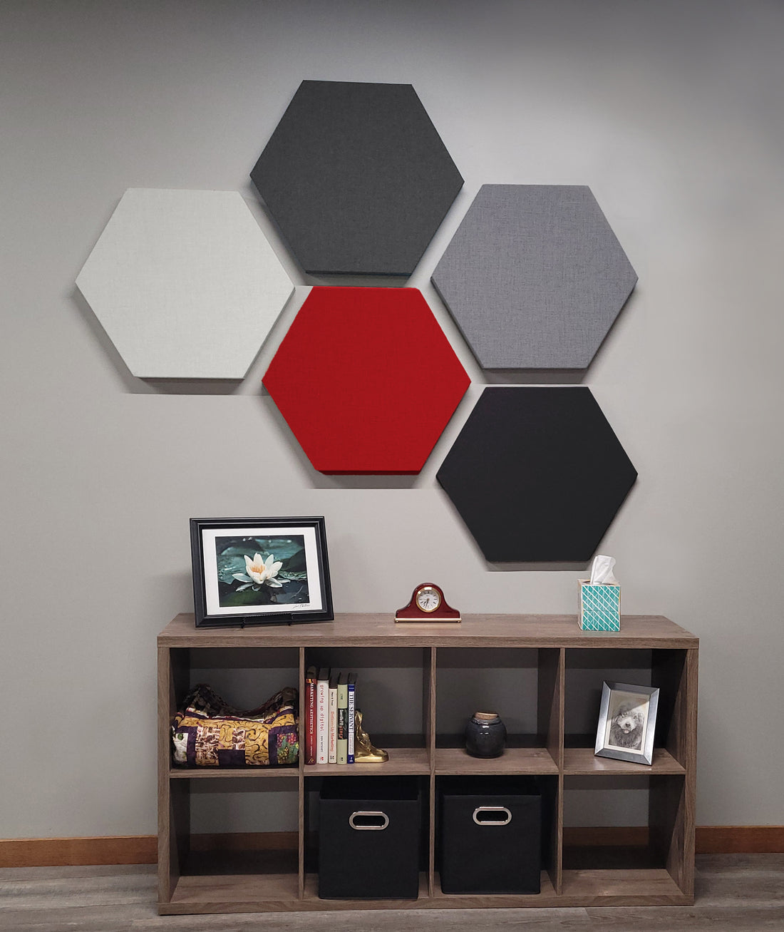 Braided Rug Hexagon Acoustic Panel Kit