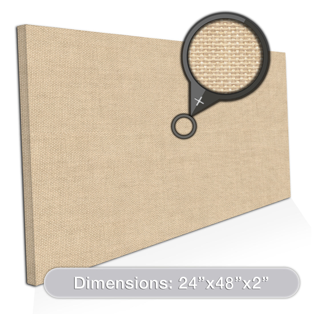 [2-Pack] Acoustic Design Works Acoustic Panel Rectangle 2" - 2 pieces