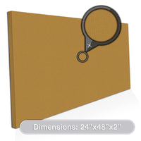 [2-Pack] Acoustic Design Works Acoustic Panel Rectangle 2" - 2 pieces