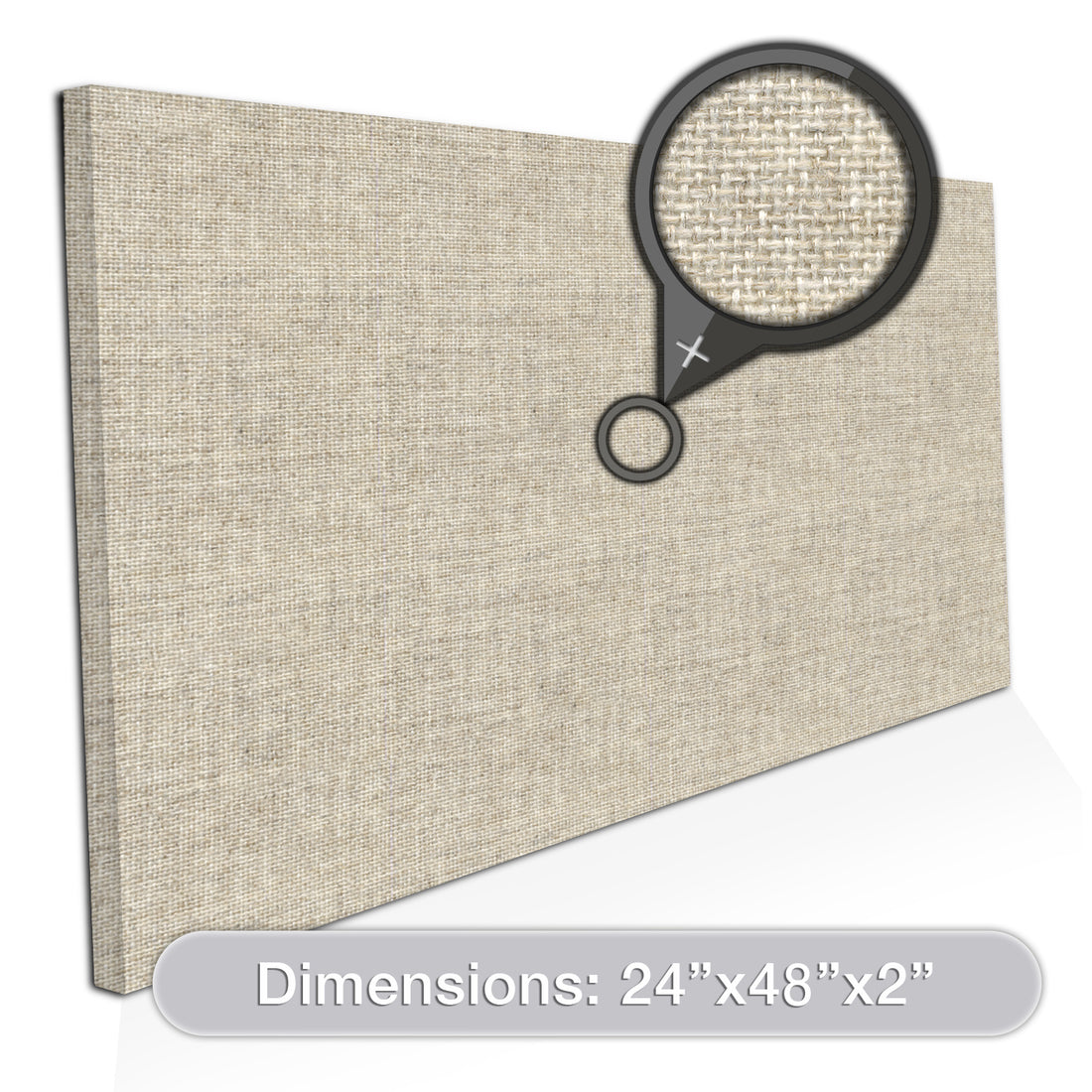 [2-Pack] Acoustic Design Works Acoustic Panel Rectangle 2" - 2 pieces