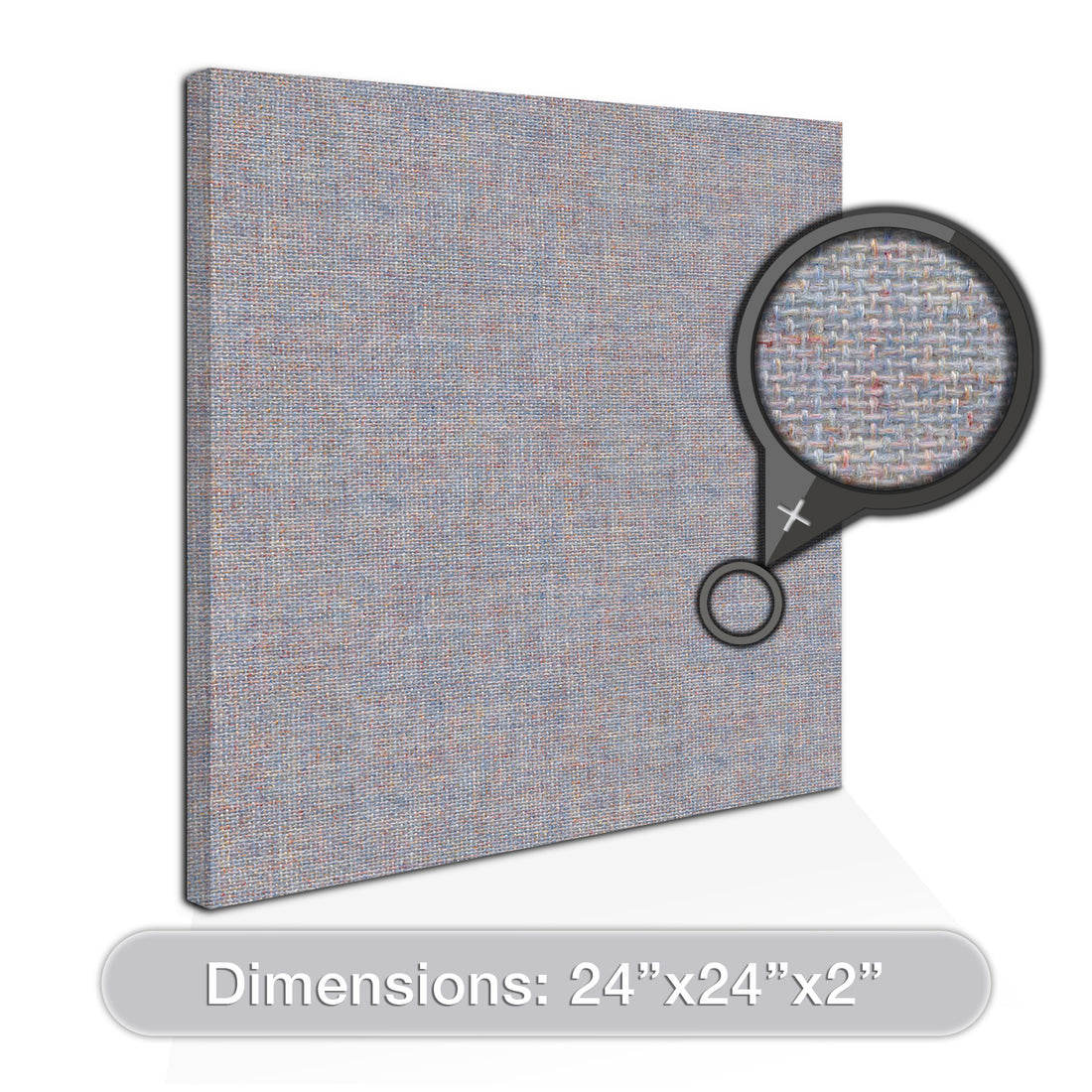 [2-Pack] Acoustic Design Works Acoustic Panels Square 2" - 2 pieces